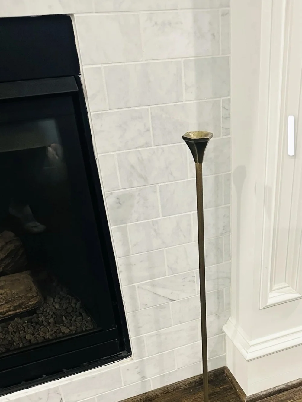 Hearth & Hand Magnolia Brass Finish Floor Candle Holder